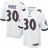 Nike Men & Women & Youth Ravens #30 Pierce White Team Color Game Jersey,baseball caps,new era cap wholesale,wholesale hats